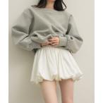 スカート サテンバルーンミニスカート