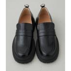 ローファー バックリングプラットフォームローファー　靴 レディース