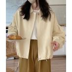 ブルゾン アウター エリ付きワイド