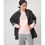 tシャツ 「WEB限定」「at ease」グラフィック ロングスリーブ Tシャツ レディース