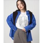 tシャツ 「WEB限定」「at ease」フォト ロングスリーブ Tシャツ レディース
