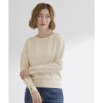 ショッピングoff ニット セーター ON/OFF毎日使える！袖口ボタンドロップショルダーニット レディース