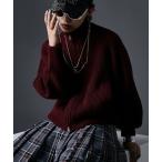 ニット セーター ハイネックジップアップニット「大きいサイズ有」GEVS. レディース