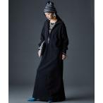 ショッピング大きいサイズ ワンピース 綿100％ハーフジップ裏毛マキシワンピース「大きいサイズ有」GEVS.