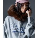 パーカー フェイクファー付き綿100％ジップアップパーカー「大きいサイズ有」GEVS. レディース