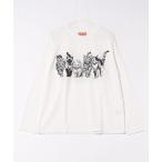 tシャツ モノトーンアニマル柄ロンTEE(M1) メンズ レディース