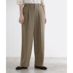 パンツ 「洗える」毎日履きたいチェックワイドパンツ レディース