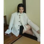 ジャケット ノーカラージャケット no collar wool shaggy jacket / ノーカラーウールシャギージャケット レディース メンズ