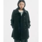 ピーコート pコート 2way round collar middle coat / 2WAYラウンドカラーPコート レディース メンズ