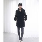 ショッピングmiddle コート アウター Middle shaggy coat/ミドルシャギーコート レディース