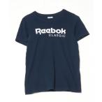 [Reebok] короткий рукав футболка - темно-синий женский 