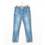[RED CARD TOKYO] обработка Denim брюки 22 голубой женский 