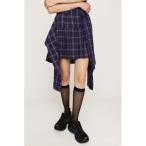 スカート REMAKE LIKE CHECK S/SK リメイクライク チェック ショートスカート 秋服