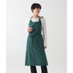 エプロン ギンガムチェックエプロン