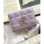 財布 WEGO/イニシャルパーツキルティングガマ口ウォレット レディース