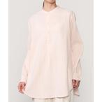 ブラウス シャツ INDIA INDUSTRY | ダブルガーゼ 長袖バンドカラーシャツ WOMEN レディース