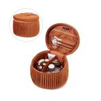  сумка велюр плиссировать vanity сумка L orange cosme сумка cosme box косметика инструмент место хранения большая вместимость женский 