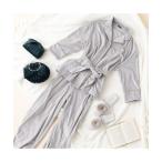 パジャマ ルームウェア ヒアルロン酸加工 ストレッチベロアパジャマ グレー レディース