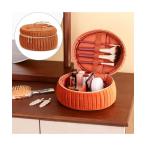  сумка велюр плиссировать vanity сумка S orange перегородка . с карманом cosme box косметика инструмент место хранения большая вместимость женский 