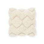 ショッピングクッションカバー クッション クッションカバー ジグザグタフト クッションカバー 45×45 ホワイト（096）
