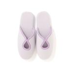 スリッパ ウレタンソール スウェットルームシューズ ライトパープル
