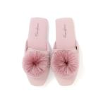スリッパ ラウンドタッセル ルームシューズ ピンク