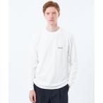 t рубашка [WEB& часть магазин ограничение ]5.6oz небо . вырез лодочкой Logo long T мужской 