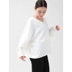 ブラウス シャツ 「接触冷感・防シワ」Vネックドルマンスリーブブラウス レディース