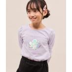 ショッピングスパンコール tシャツ 「KIDS/キッズ」「吸水速乾」フラワースパンコールトップス キッズ 子供服 女の子