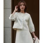 カーディガン BEAUTY FORM KNIT パールボタン カーディガン レディース