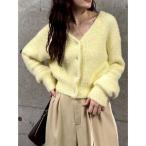 ショッピングカーデ カーディガン フェザーネップカーデプルオーバー レディース