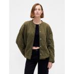 ショッピングGAP コート アウター ヴィンテージソフト キルティング オーバーサイズジャケット レディース