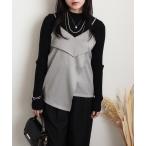 キャミソール アシンメトリーキャミビスチェ