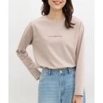 ショッピングtシャツ レディース tシャツ ロゴ刺繍Ｔシャツ レディース