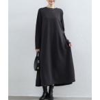 ワンピース クルーネックフレアロ