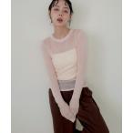 ニット セーター ウールモヘアシアーニット レディース