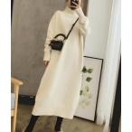 ワンピース ハイネックニットワンピース