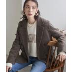 ジャケット テーラードジャケット 「S/Mサイズ展開」ツイード ダブル テーラードジャケット レディース