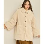 コート アウター loose 2way boa coat/ルーズ2wayボアコート レディース