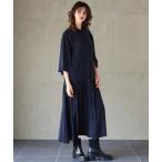 ショッピングシャツワンピース ワンピース 「IMPORT PRINT」プリントシャツワンピース