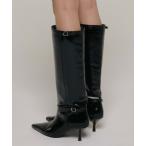 ブーツ BUCKLED LONG BOOTS/バックルロングブーツ レディース