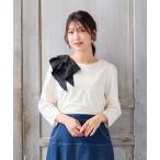 tシャツ 「UVカット」ショルダーフリルカットソー レディース