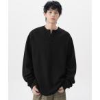 tシャツ オーバーサイズヘンリーネックロンT メンズ レディース
