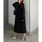 ワンピース 裾スリットリブワンピ