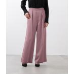 パンツ サテンワイドパンツ レディース