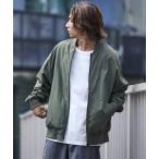 ma1 ma-1 限定展開 リラックスフィット ナイロン フリース リバーシブル MA-1/ジップアップブルゾン メンズ