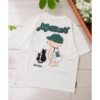 ショッピングバブ tシャツ 「MEMORY」黒猫＆バブちゃん Tシャツ / Black Cat ＆ Babu-chan T-shirt メンズ レディース