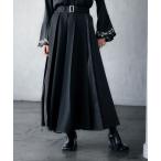 スカート 「SETUP対応」アシメジャガードプリーツスカート(HARE)