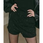 パンツ ラメストレッチショートパンツ レディース