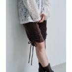 パンツ 「2025AWカタログ」カットベロアバイカーパンツ レディース